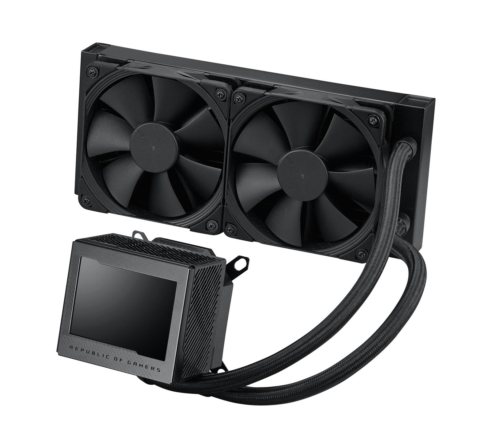 ASUS ROG Ryujin III 240 All-in-One Flüssig CPU-Kühler (3,5 Zoll LCD, Asetek-Pumpe der 8. Generation, 2x Noctua 2000 PWM