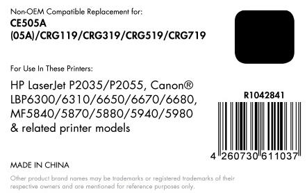 OFFICE-Partner Premium Toner recycelt - alternativ zu HP 05A (CE505A) - schwarz