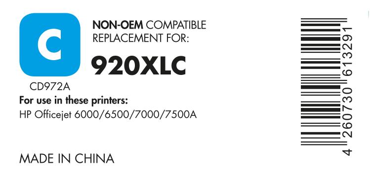 OFFICE-Partner Premium Druckerpatrone recycelt - alternativ zu HP 920XL (CD972AE) - cyan