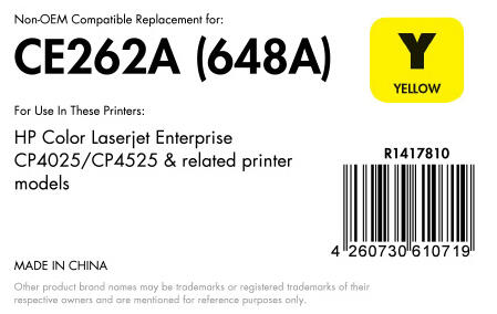 OFFICE-Partner Premium Toner recycelt - alternativ zu HP 674A (CE262A) - gelb