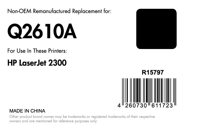 B-WARE OFFICE-Partner Premium Toner recycelt - alternativ zu HP 10A (Q2610A) - schwarz