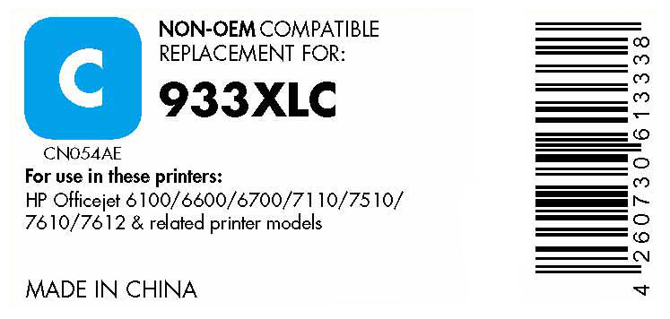 OFFICE-Partner Premium Druckerpatrone recycelt - alternativ zu HP 933XL (CN054AE) - cyan