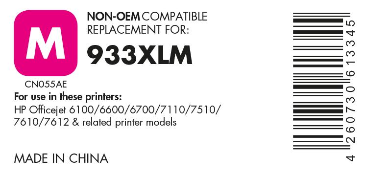 OFFICE-Partner Premium Druckerpatrone recycelt - alternativ zu HP 933XL (CN055AE) - magenta