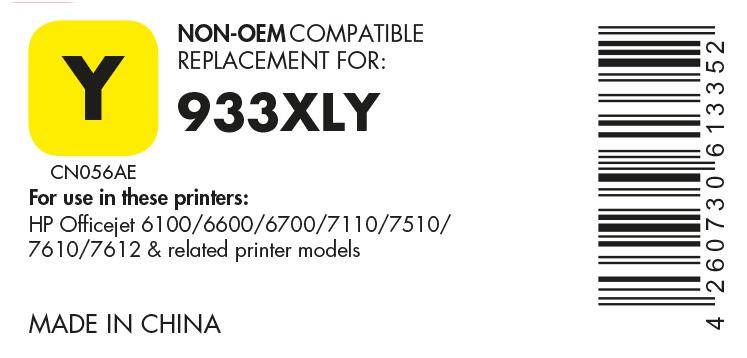 OFFICE-Partner Premium Druckerpatrone recycelt - alternativ zu HP 933XL (CN056AE) - gelb
