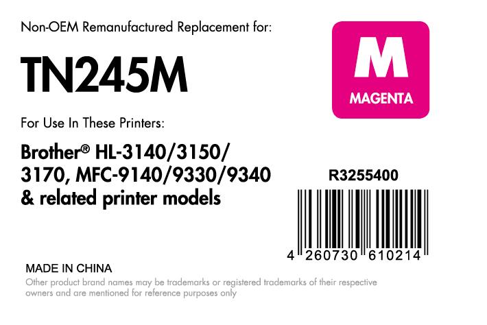 OFFICE-Partner Premium Toner recycelt - alternativ zu Brother TN-245M - magenta