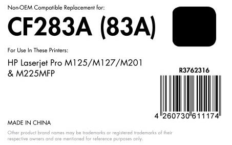 OFFICE-Partner Premium Toner recycelt - alternativ zu HP 83A (CF283A) - schwarz