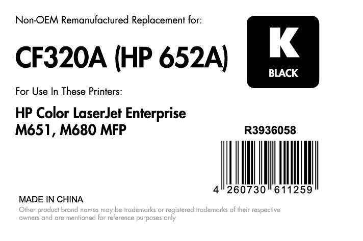OFFICE-Partner Premium Toner recycelt - alternativ zu HP 652A (CF320A) - schwarz