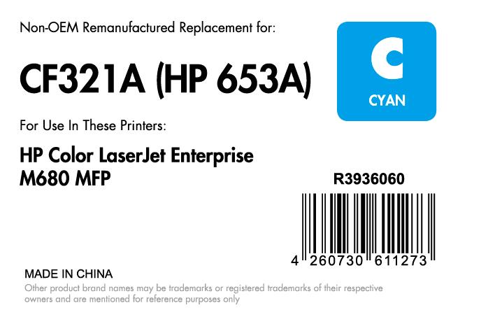 OFFICE-Partner Premium Toner recycelt - alternativ zu HP 652A (CF321A) - cyan