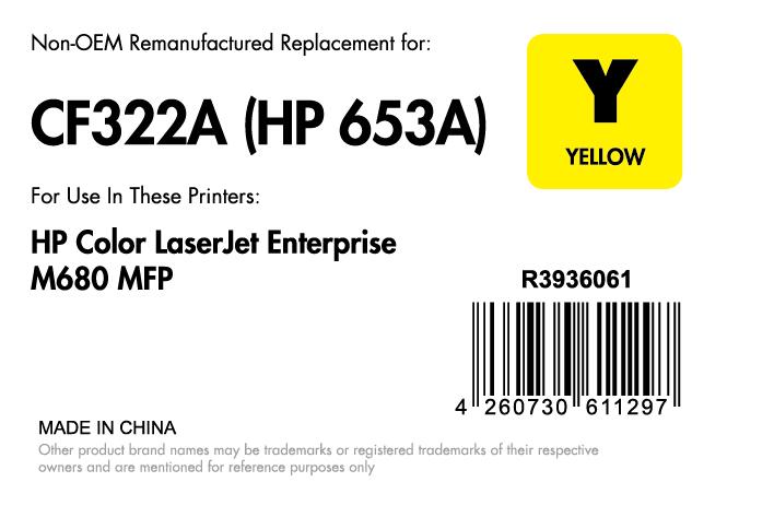 OFFICE-Partner Premium Toner recycelt - alternativ zu HP 652A (CF322A) - gelb