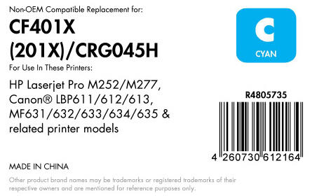 OFFICE-Partner Premium Toner recycelt - alternativ zu HP 201X (CF401X) - cyan