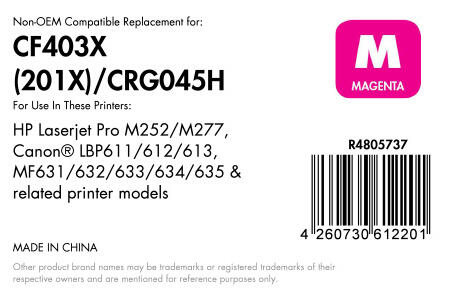 OFFICE-Partner Premium Toner recycelt - alternativ zu HP 201X (CF403X) - magenta