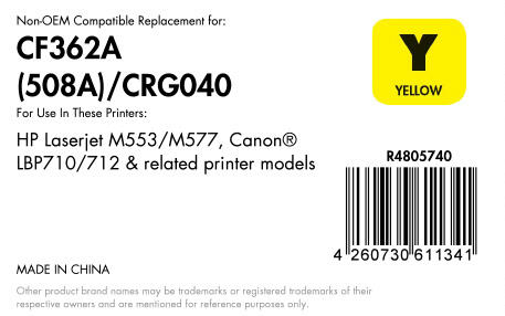OFFICE-Partner Premium Toner recycelt - alternativ zu HP 508A (CF362A) - gelb