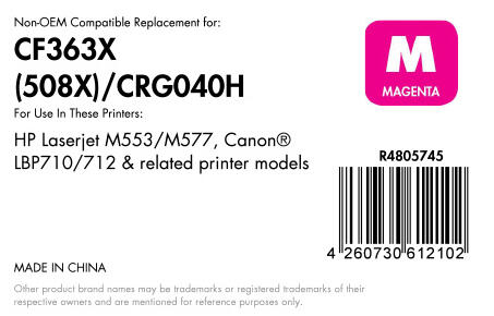 OFFICE-Partner Premium Toner recycelt - alternativ zu HP 508X (CF363X) - magenta