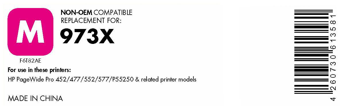 OFFICE-Partner Premium Druckerpatrone recycelt - alternativ zu HP 973X (F6T82AE) - magenta