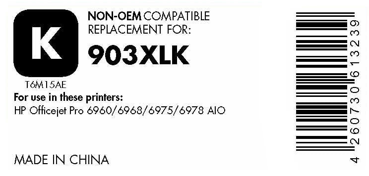 OFFICE-Partner Premium Druckerpatrone recycelt - alternativ zu HP 903XL (T6M15AE) - schwarz