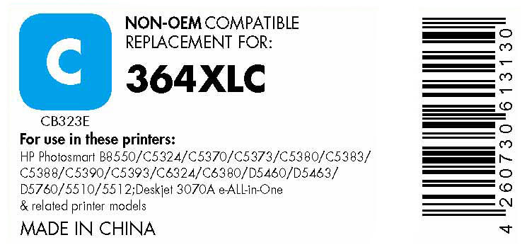 OFFICE-Partner Premium Druckerpatrone recycelt - alternativ zu HP 364XL (CB323EE) - cyan