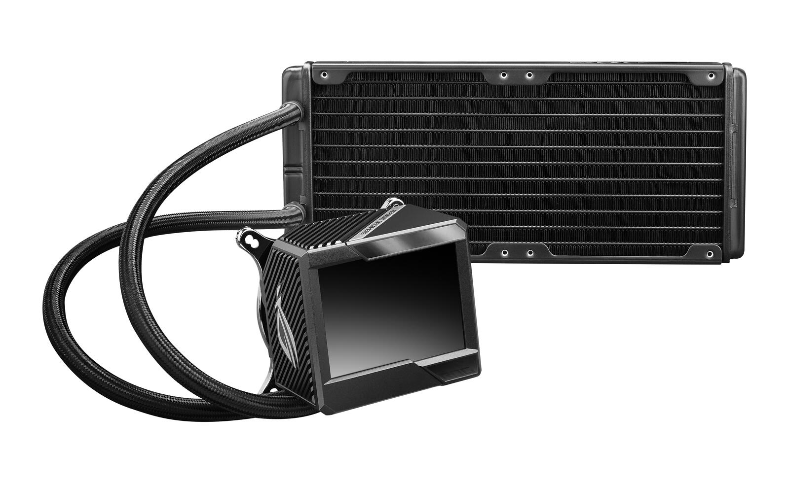 ASUS ROG RYUJIN II 240 All-in-One CPU-Wasserkühlung (3,5-Zoll-LCD, integrierter Pumpenlüfter zur Kühlung von VRM und M.2