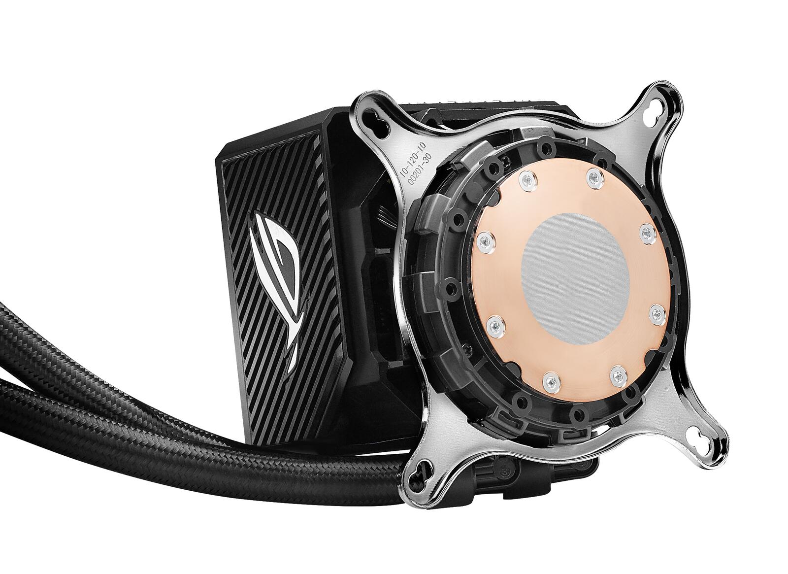 ASUS ROG RYUJIN II 240 All-in-One CPU-Wasserkühlung (3,5-Zoll-LCD, integrierter Pumpenlüfter zur Kühlung von VRM und M.2