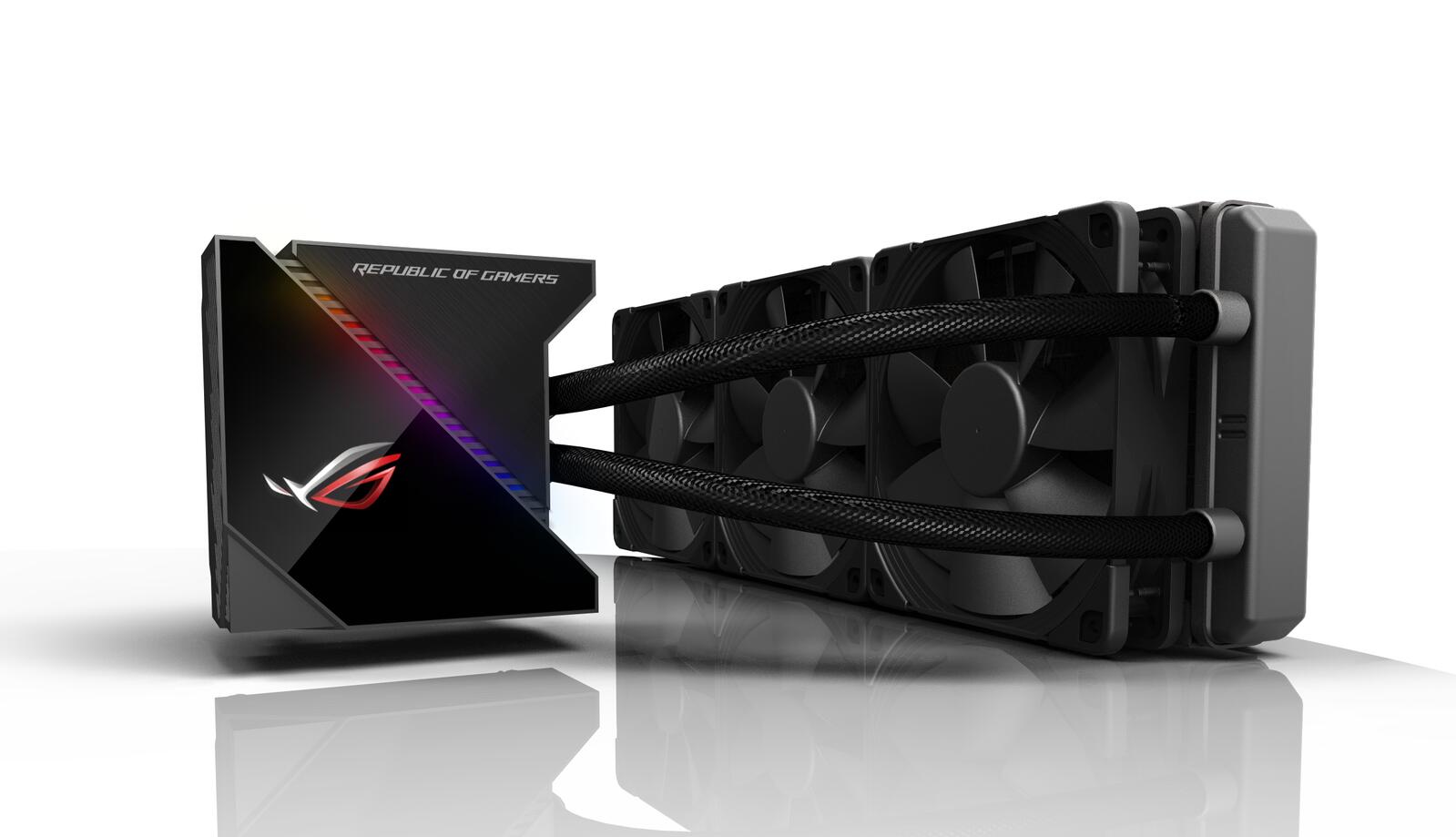 ASUS ROG RYUJIN 360 All-in-One CPU-Wasserkühlung (OLED-Display, Aura Sync RGB, Noctua-Industrial-PPC-PWM-Lüfter)
