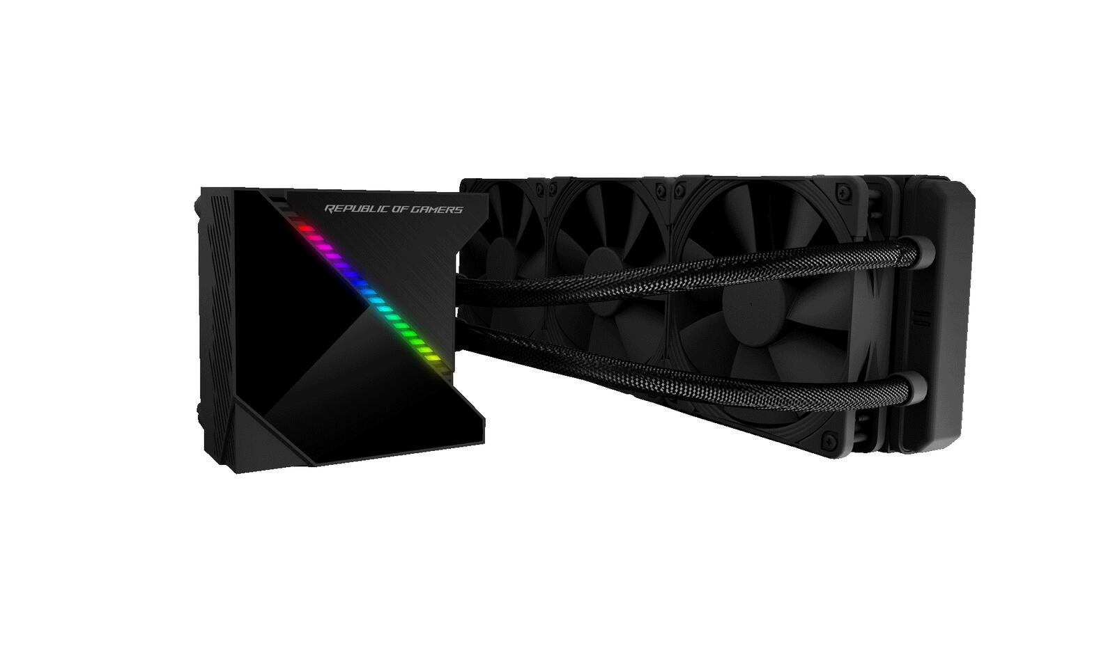 ASUS ROG RYUJIN 360 All-in-One CPU-Wasserkühlung (OLED-Display, Aura Sync RGB, Noctua-Industrial-PPC-PWM-Lüfter)