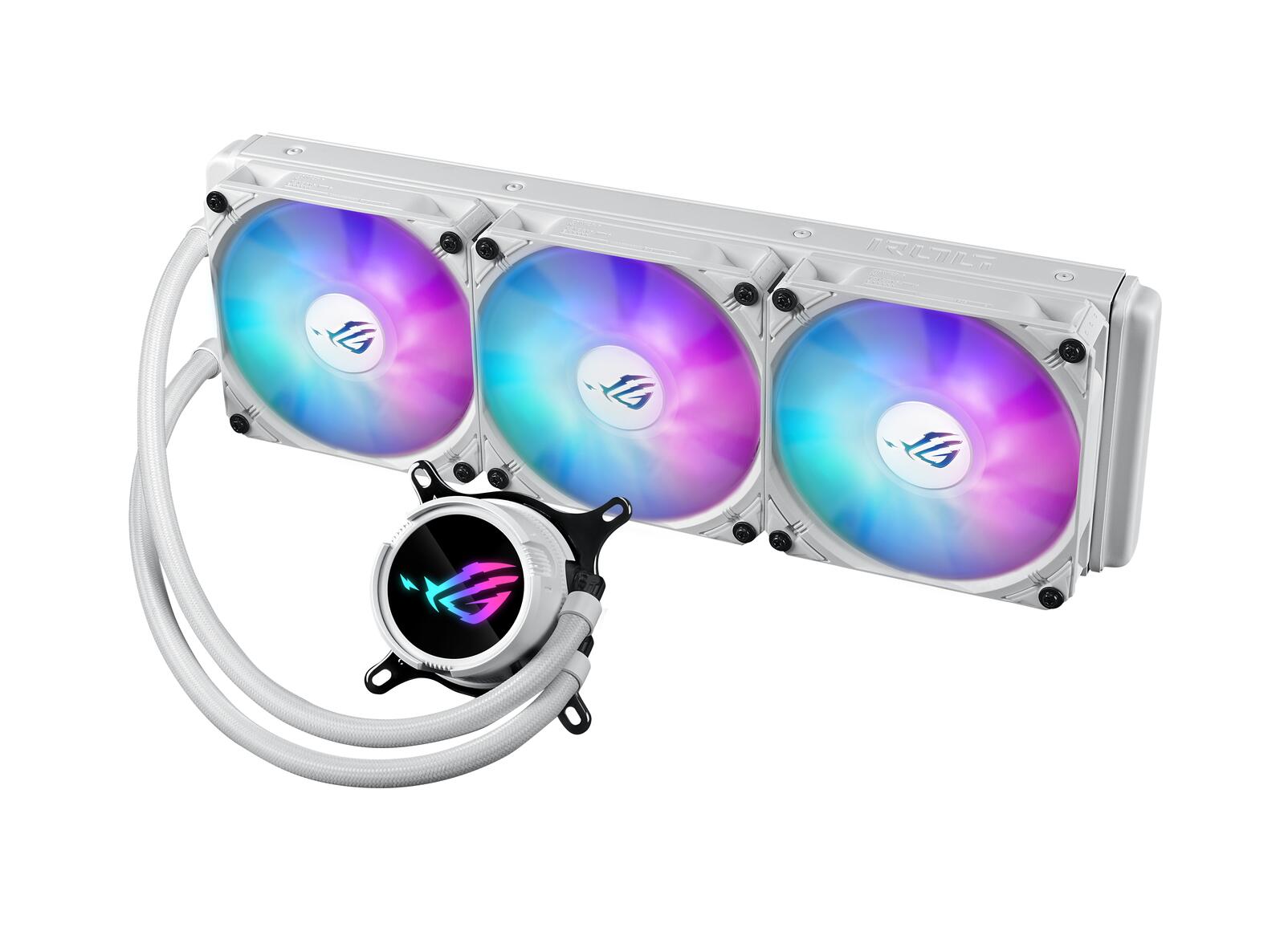ASUS ROG STRIX LC III 360 ARGB White All-in-One Flüssig-CPU-Wasserkühlung weiß (drei adressierbare ROG ARGB-Lüfter, Anti