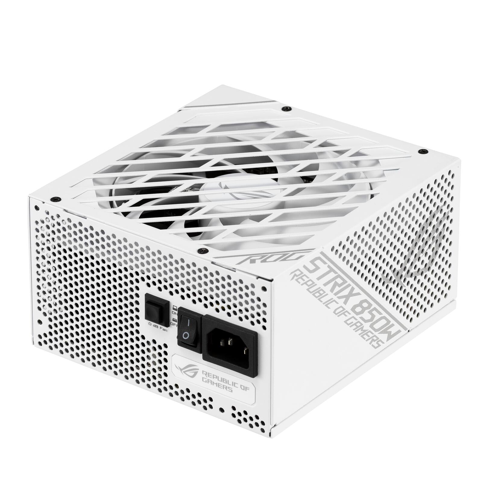 ASUS ROG STRIX 850G Netzteil (850 Watt, 80 Plus Gold, 0dB-Kühlung) weiß