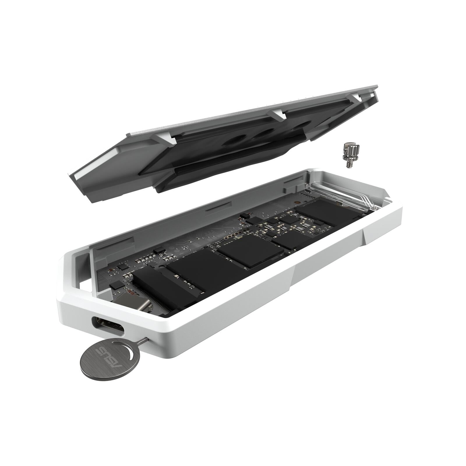 ASUS ROG STRIX Arion M.2 NVMe-SSD-Gehäuse, White Edition