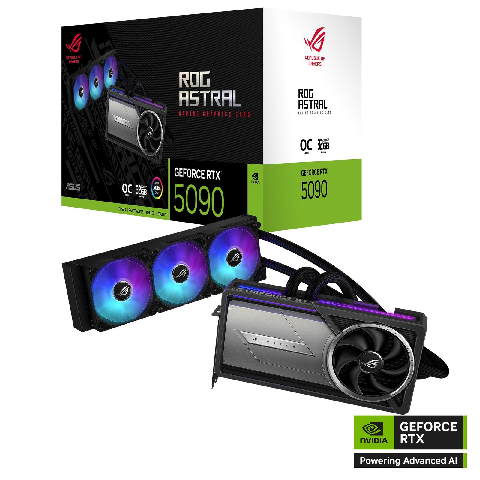 ASUS ROG-ASTRAL-LC-RTX5090-O32G-Gaming Grafikkarte