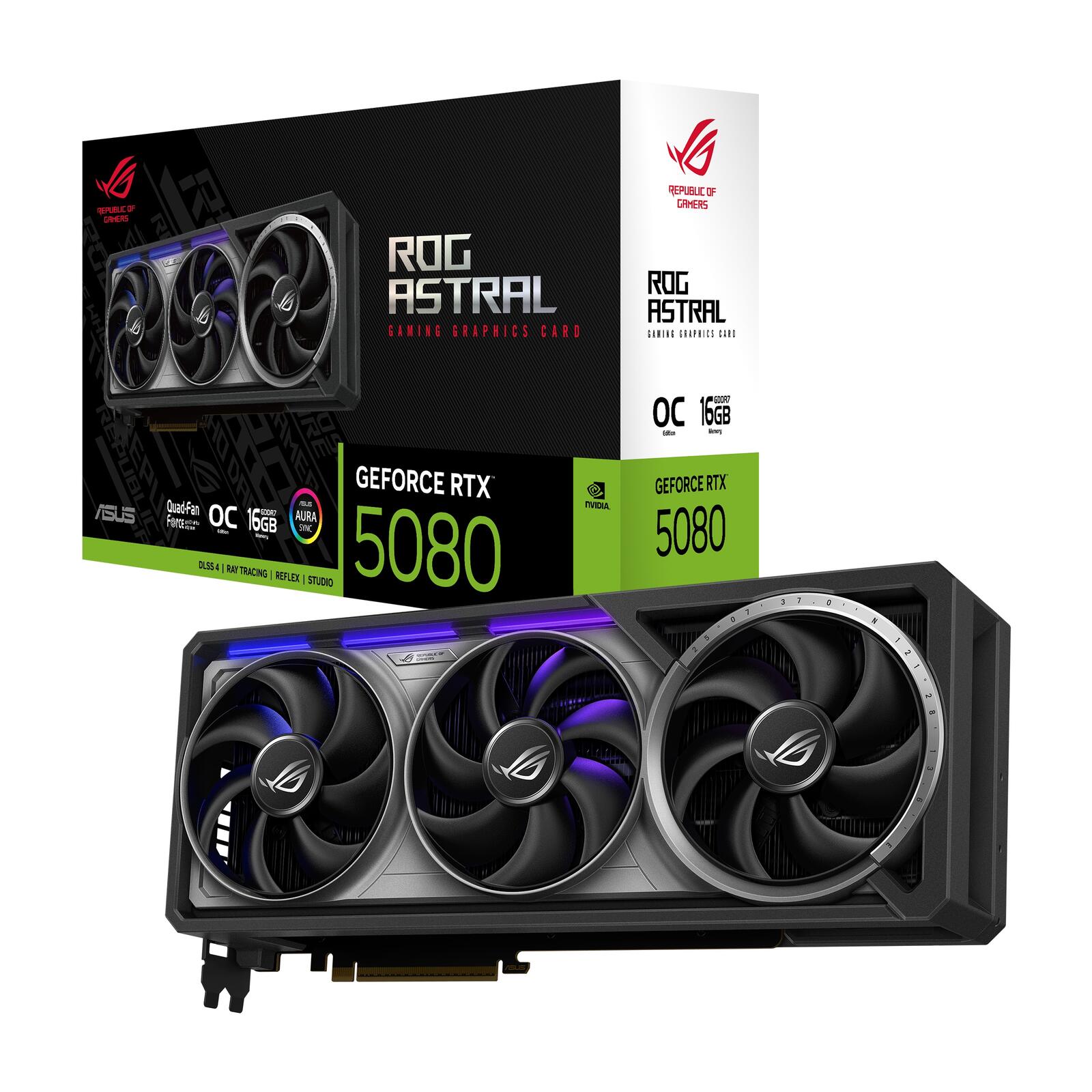 ASUS ROG Astral GeForce RTX 5080 16GB GDDR7 OC Edition Gaming Grafikkarte