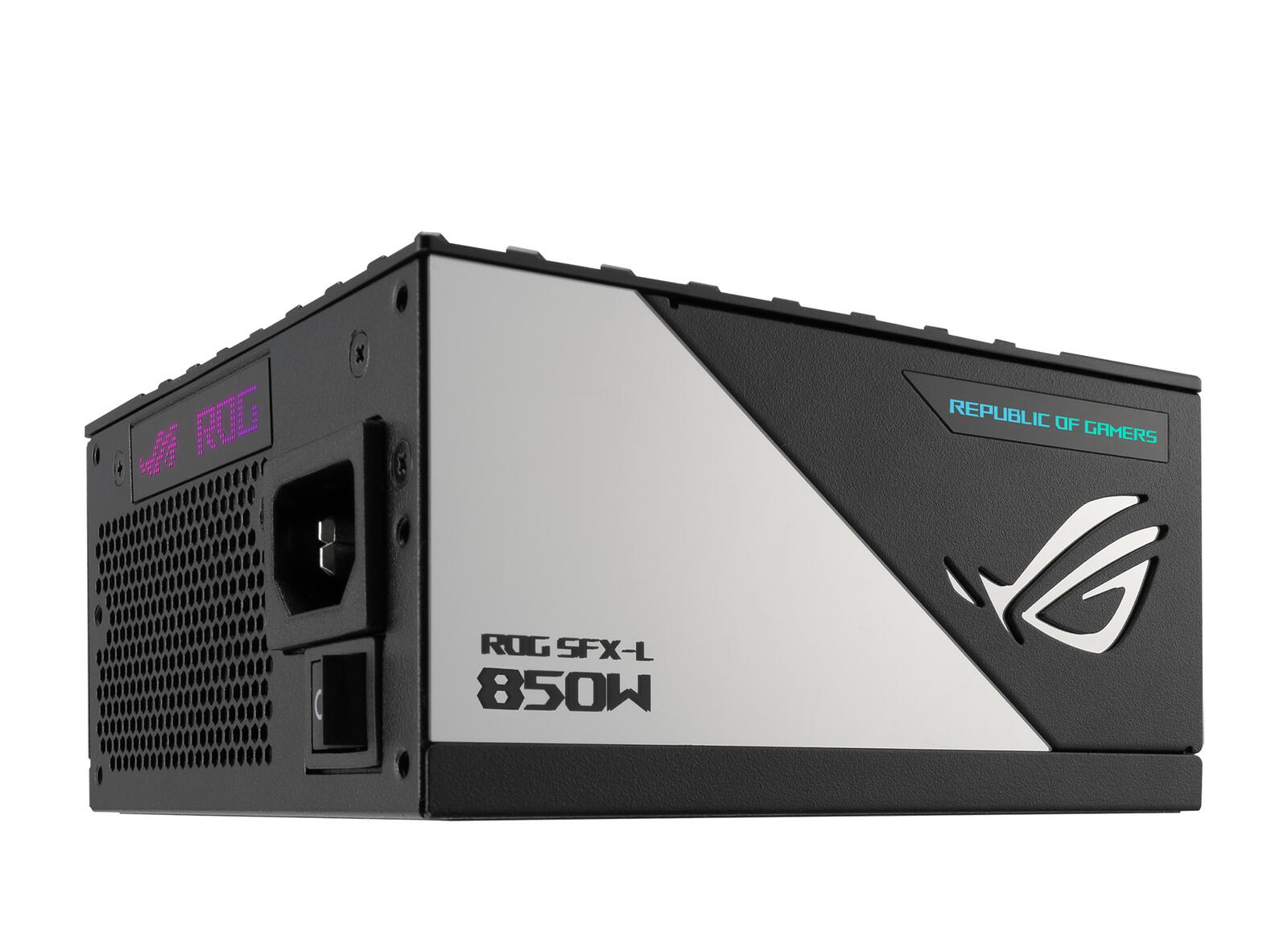 ASUS ROG Loki SFX-L 850W Platinum (Vollmodulares Netzteil, 80+ Platinum, Lambda A zertifiziert, 120mm PWM ARGB Lüfter, A
