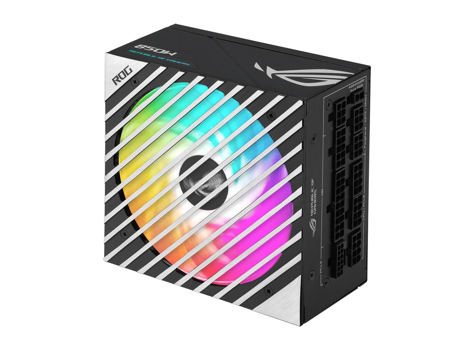 ASUS ROG Loki SFX-L 850W Platinum (Vollmodulares Netzteil, 80+ Platinum, Lambda A zertifiziert, 120mm PWM ARGB Lüfter, A