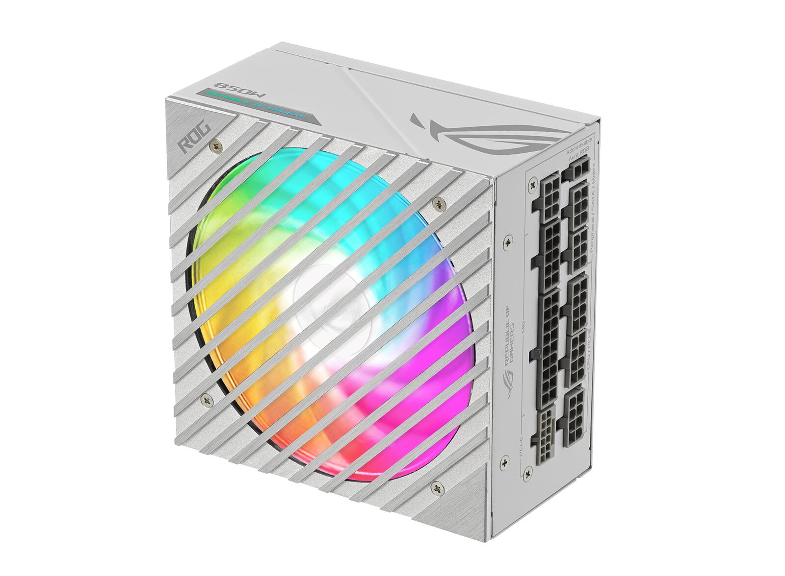 ASUS ROG Loki SFX-L 850W Platinum Netzteil (Vollmodulares Netzteil, 80+ Platinum, Lambda A zertifiziert, 120mm PWM ARGB