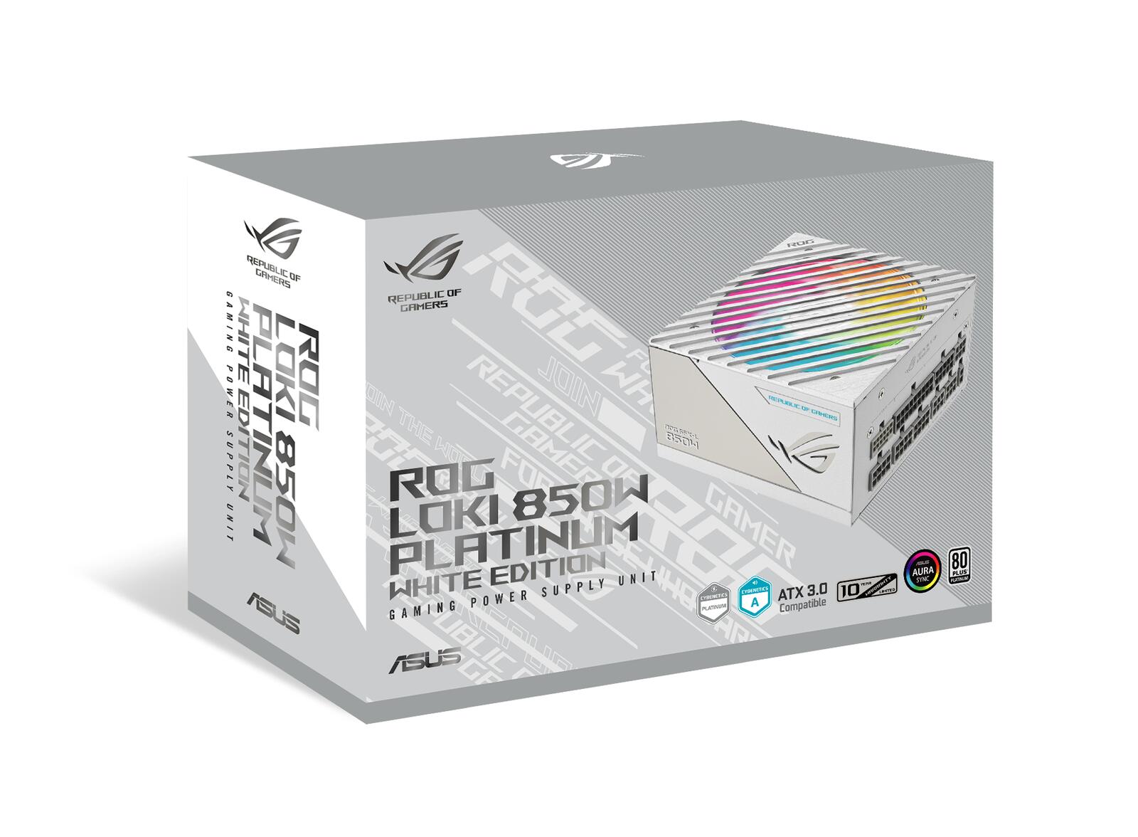 ASUS ROG Loki SFX-L 850W Platinum Netzteil (Vollmodulares Netzteil, 80+ Platinum, Lambda A zertifiziert, 120mm PWM ARGB
