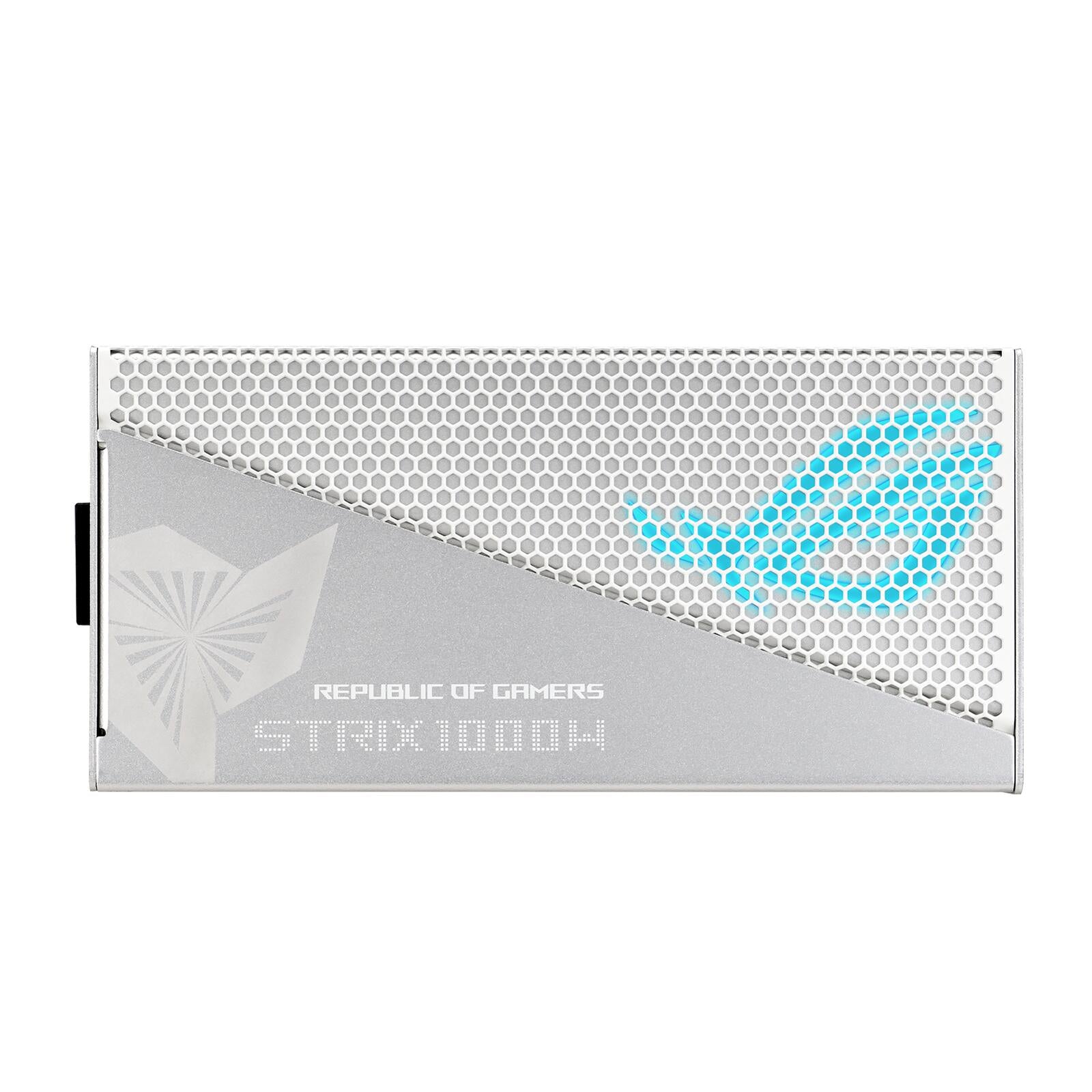 ASUS ROG Strix 1000G Aura White Edition vollmodulares Gaming Netzteil (1000 Watt, Aura Sync ARGB Beleuchtung, ATX 3.0 Ko