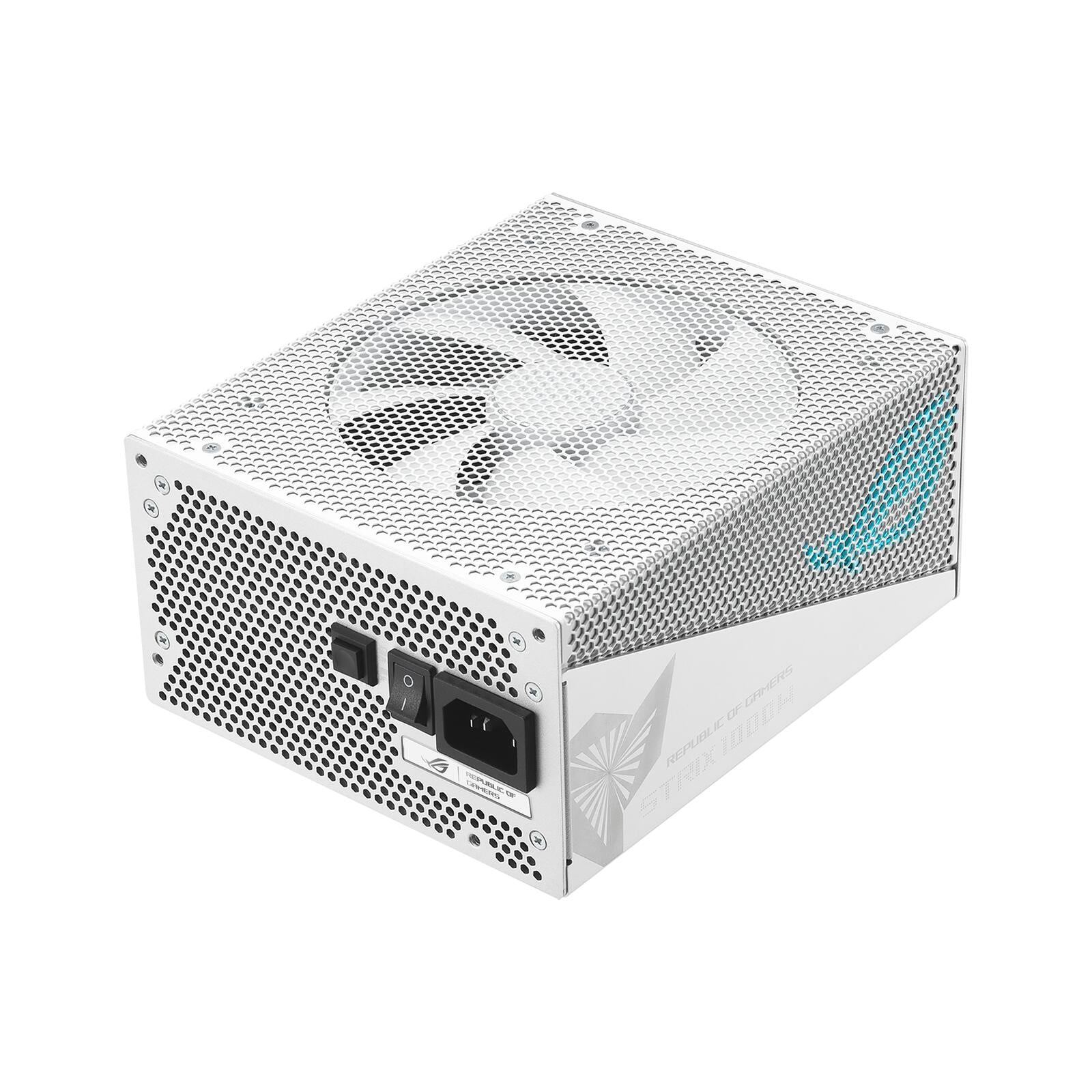 ASUS ROG Strix 1000G Aura White Edition vollmodulares Gaming Netzteil (1000 Watt, Aura Sync ARGB Beleuchtung, ATX 3.0 Ko