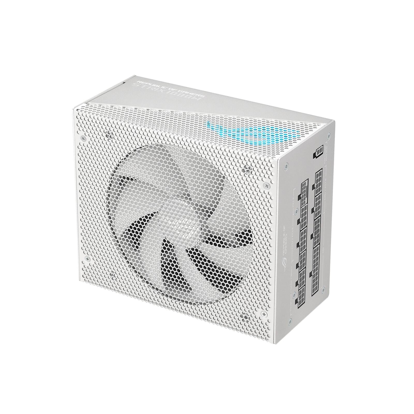 ASUS ROG Strix 1000G Aura White Edition vollmodulares Gaming Netzteil (1000 Watt, Aura Sync ARGB Beleuchtung, ATX 3.0 Ko