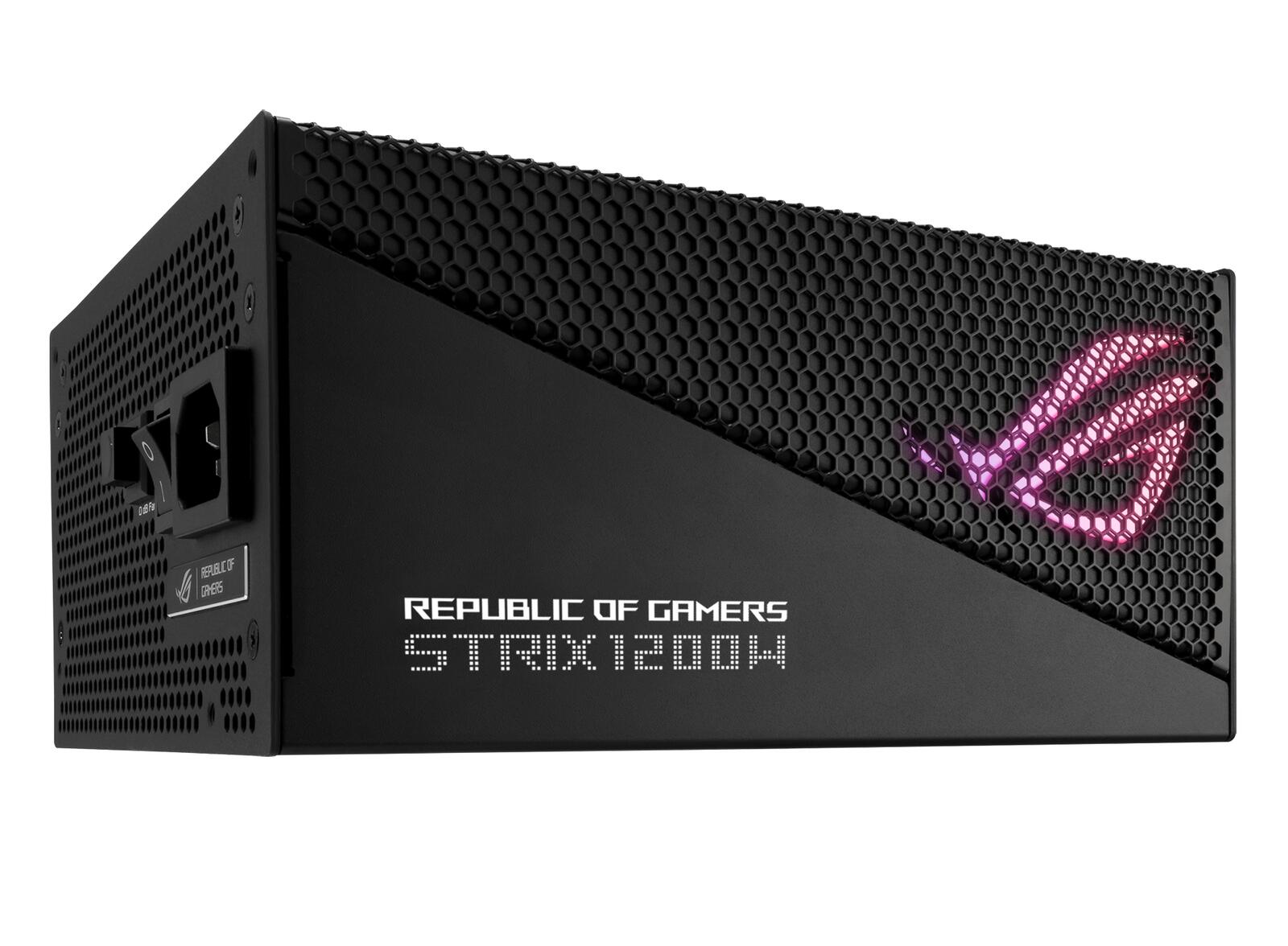 ASUS ROG STRIX 1200W Gold Aura Edition RGB Netzteil (1200 Watt, Aura Sync RGB Belechtung, 80+ Gold Zertifizierung, Axial