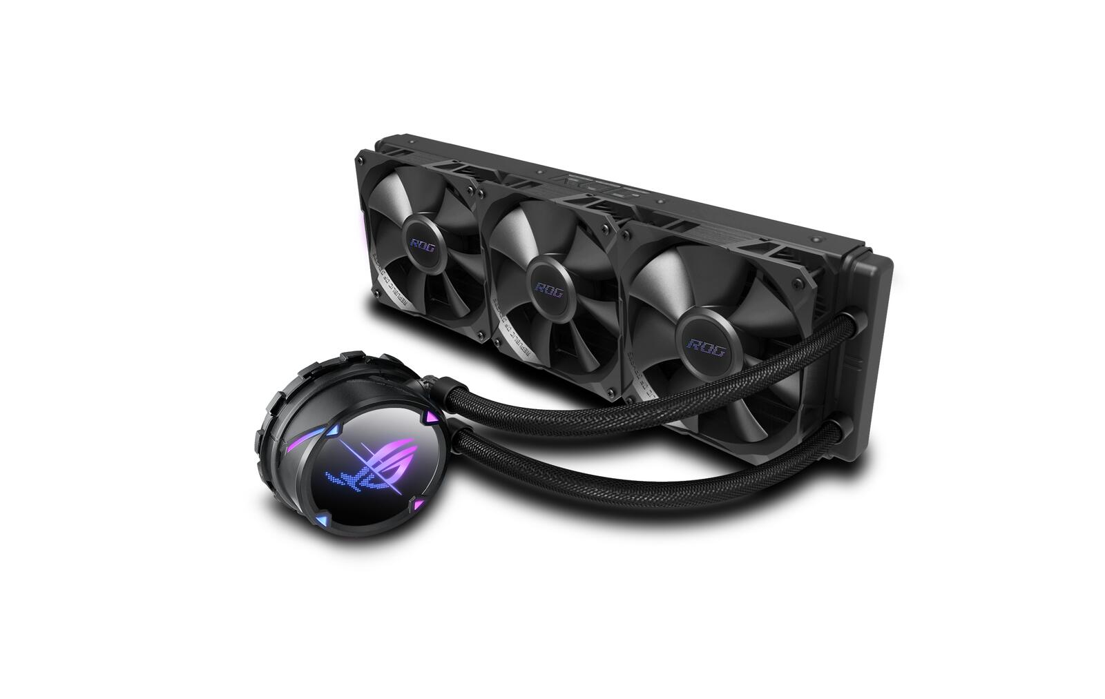ASUS ROG STRIX LC II 360 All-in-One CPU-Wasserkühlung (Aura Sync, drei adressierbare ROG 120 mm Radiatorlüfter)
