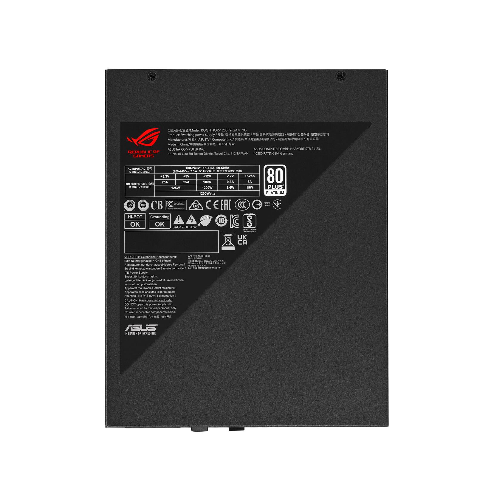 ASUS ROG Thor 1200W Platinum II Netzteil