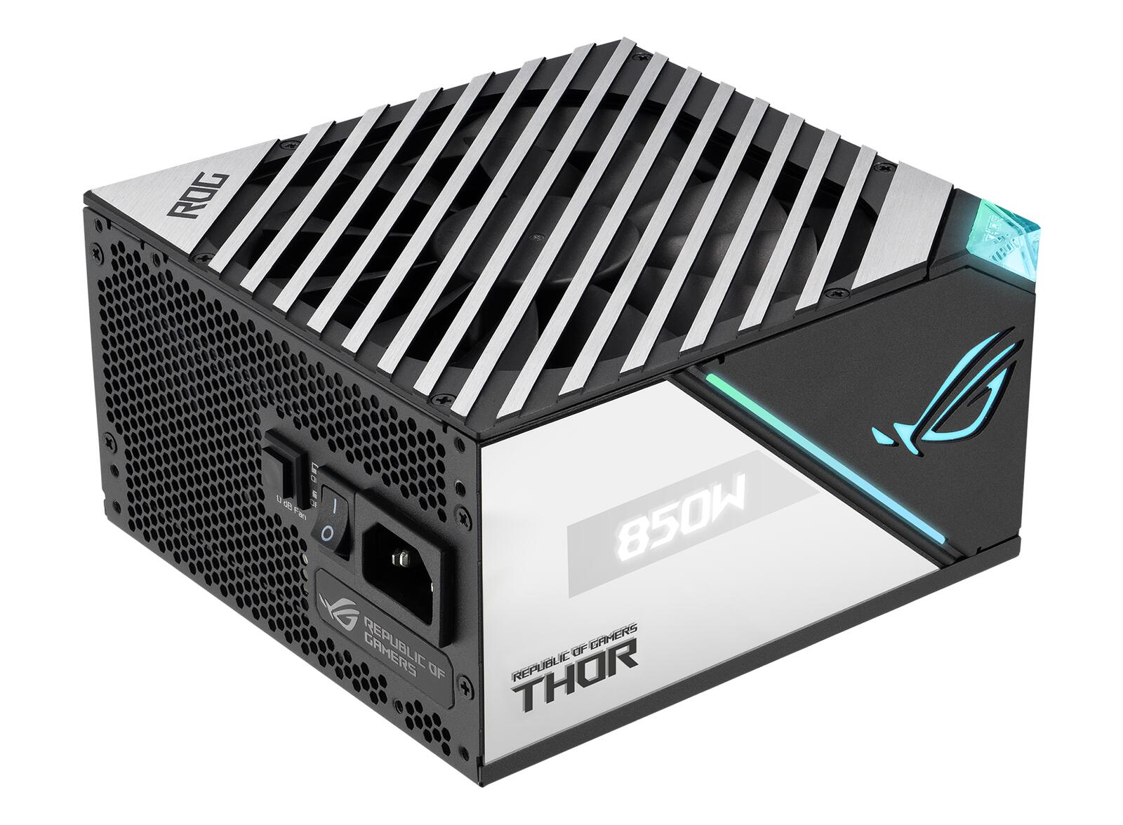 ASUS ROG Thor 850W Platinum II Netzteil (Aura Sync RGB Belechtung, OLED Display,135-mm-Axial-Tech-Lüfter mit PWM-Steueru