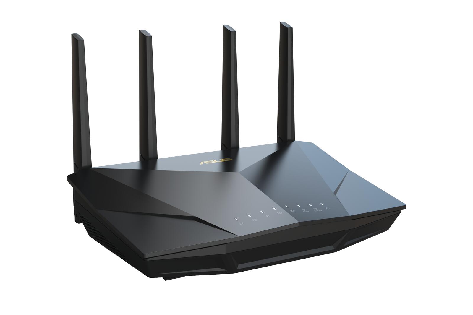 ASUS RT-AX5400 AiMesh Dual Band WiFi 6 kombinierbarer Router (Tethering als 4G und 5G Router-Ersatz, integriertes VPN, A