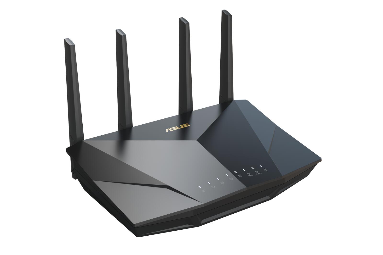 ASUS RT-AX5400 AiMesh Dual Band WiFi 6 kombinierbarer Router (Tethering als 4G und 5G Router-Ersatz, integriertes VPN, A