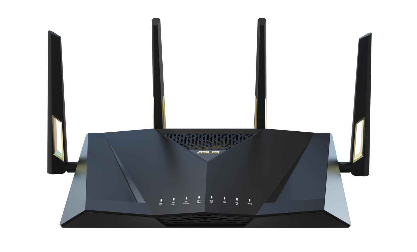 ASUS RT-AX88U Pro AX6000 Dual Band WLAN kombinierbarer Router (Tethering als 4G und 5G Router-Ersatz, WiFi 6, Dual 2.5G