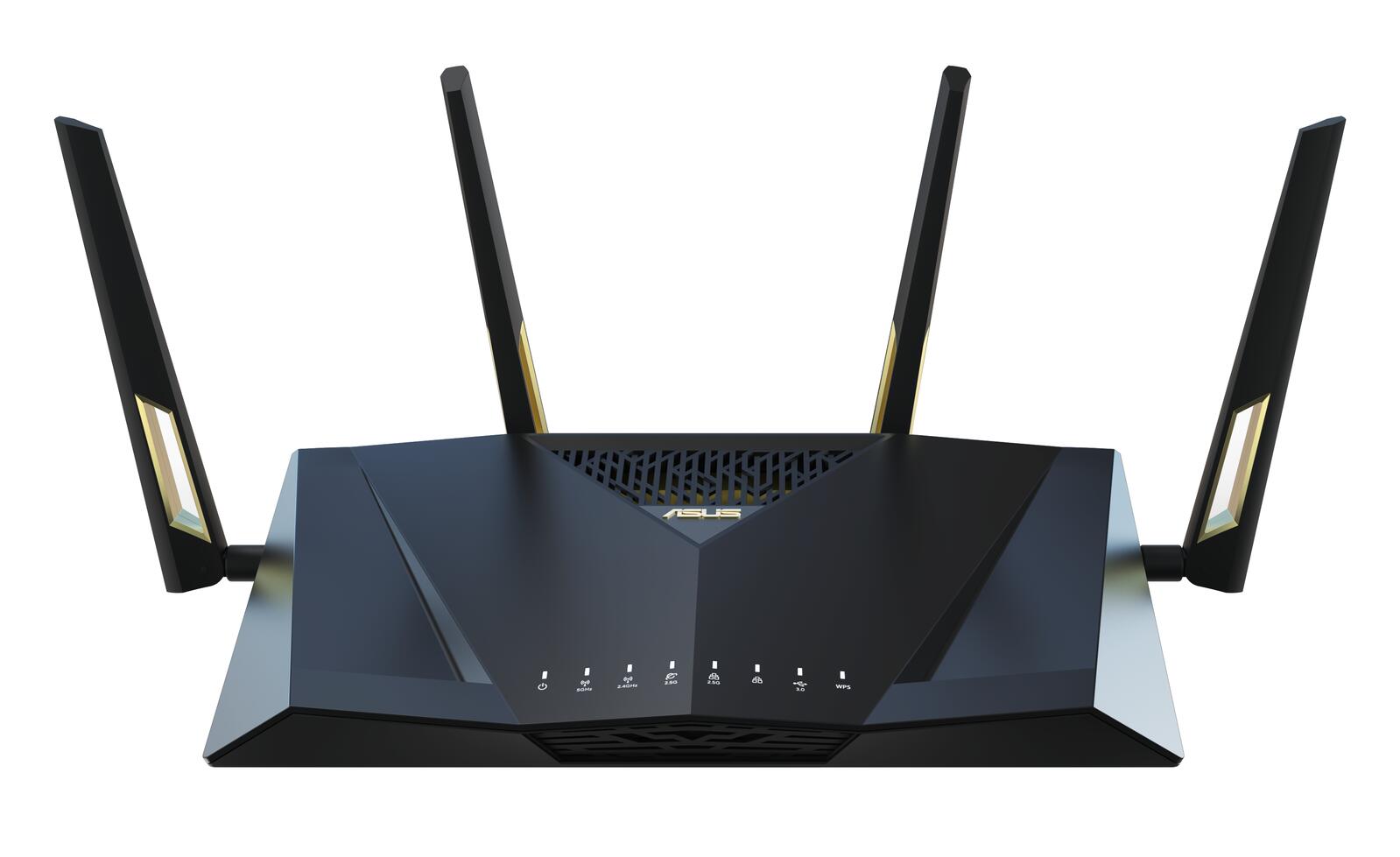 ASUS RT-AX88U Pro AX6000 Dual Band WLAN kombinierbarer Router (Tethering als 4G und 5G Router-Ersatz, WiFi 6, Dual 2.5G