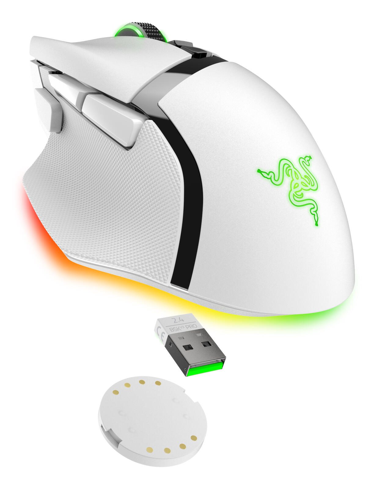 Razer Basilisk V3 Pro Gaming-Maus, weiß