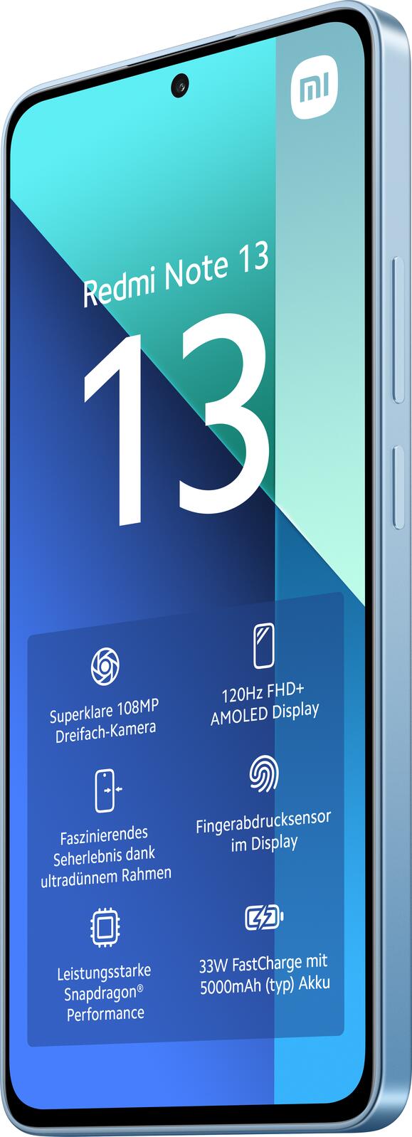 Xiaomi Redmi Note 13 -4G- 128GB/8GB Dual-SIM, eisblau