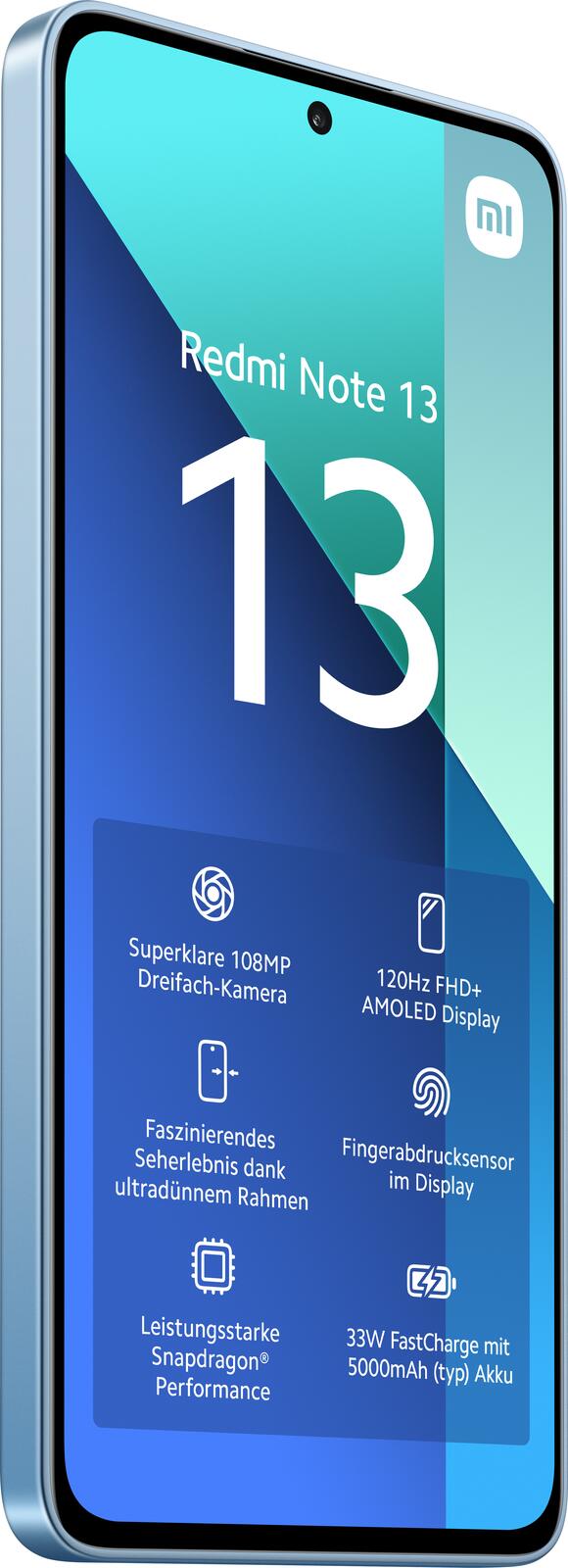 Xiaomi Redmi Note 13 -4G- 256GB/8GB Dual-SIM, eisblau