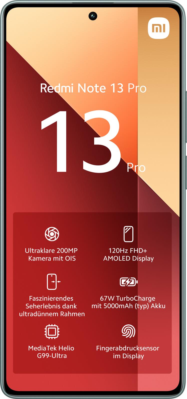 Xiaomi Redmi Note 13 Pro -4G- 256GB/8GB Dual-SIM, grün