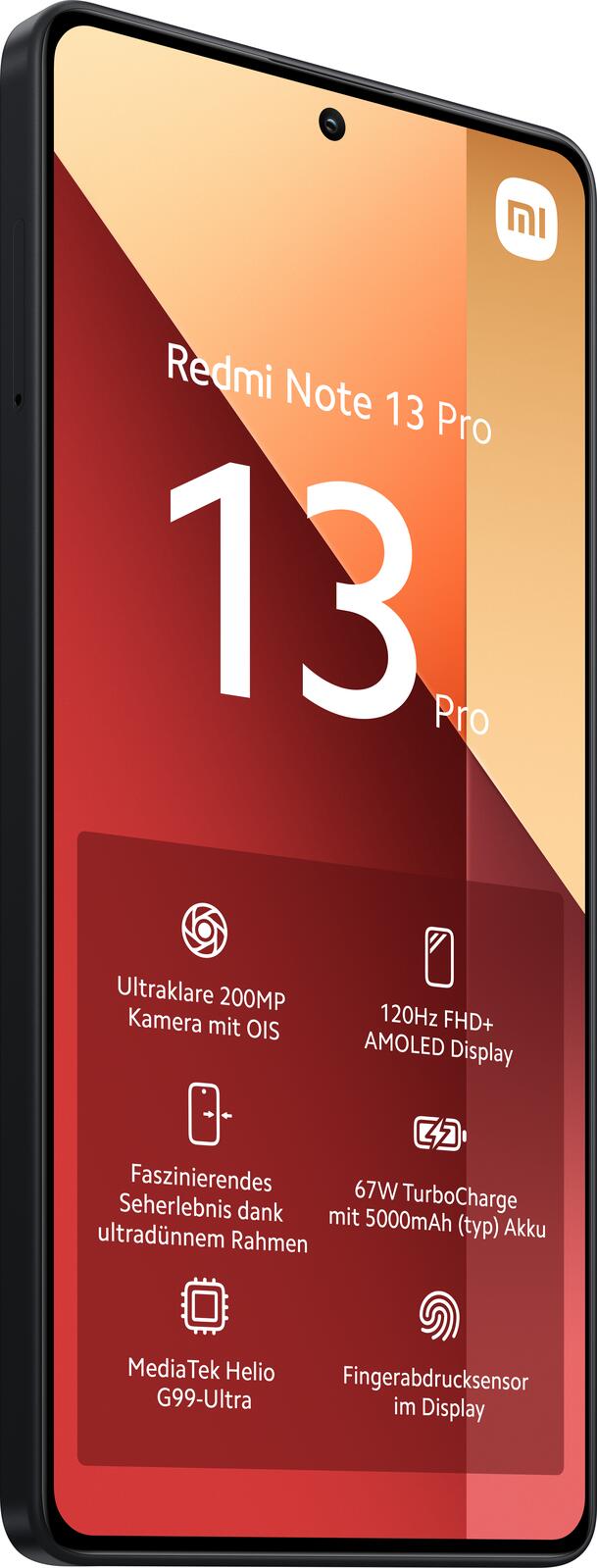 Xiaomi Redmi Note 13 Pro -4G- 256GB/8GB Dual-SIM, schwarz