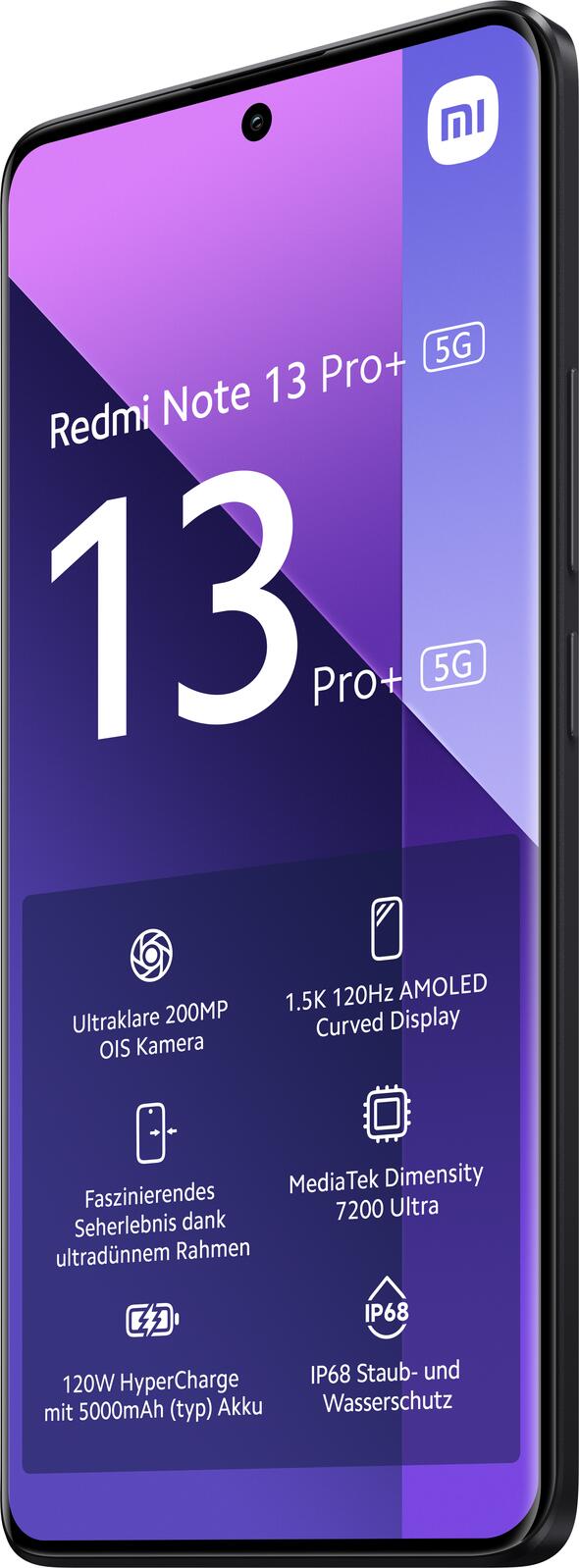 Xiaomi Redmi Note 13 Pro+ -5G- 256GB/8GB Dual-SIM, schwarz